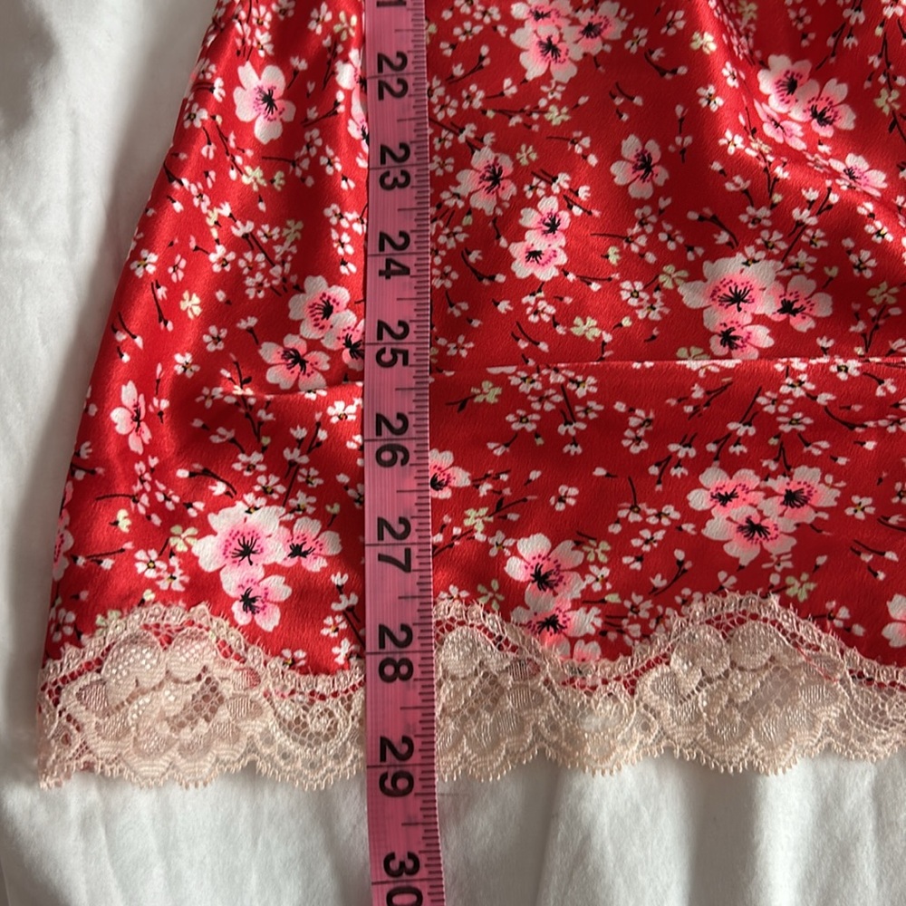Victoria’s Secret Y2K cherry blossom mini slip dress with bows and gems Medium - Picture 6 of 17